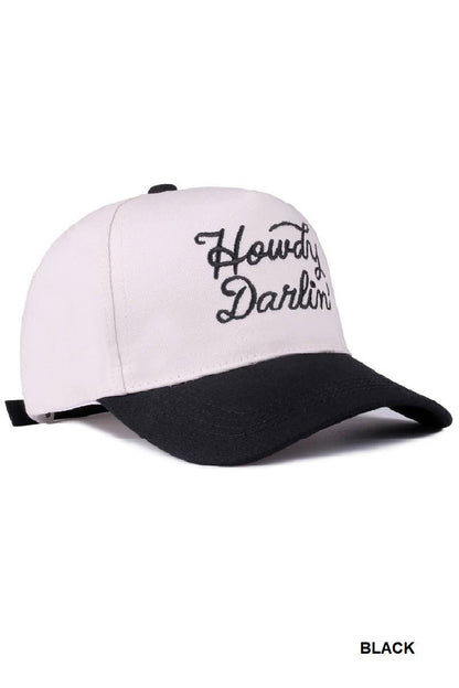 `.Two Tone Canvas Baseball Cap