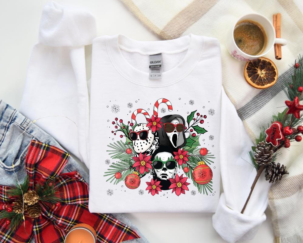 Halloween Characters Christmas Shirt