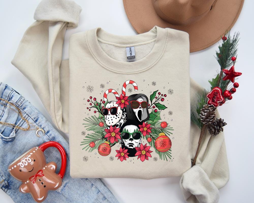 Halloween Characters Christmas Shirt