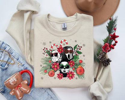 Halloween Characters Christmas Shirt